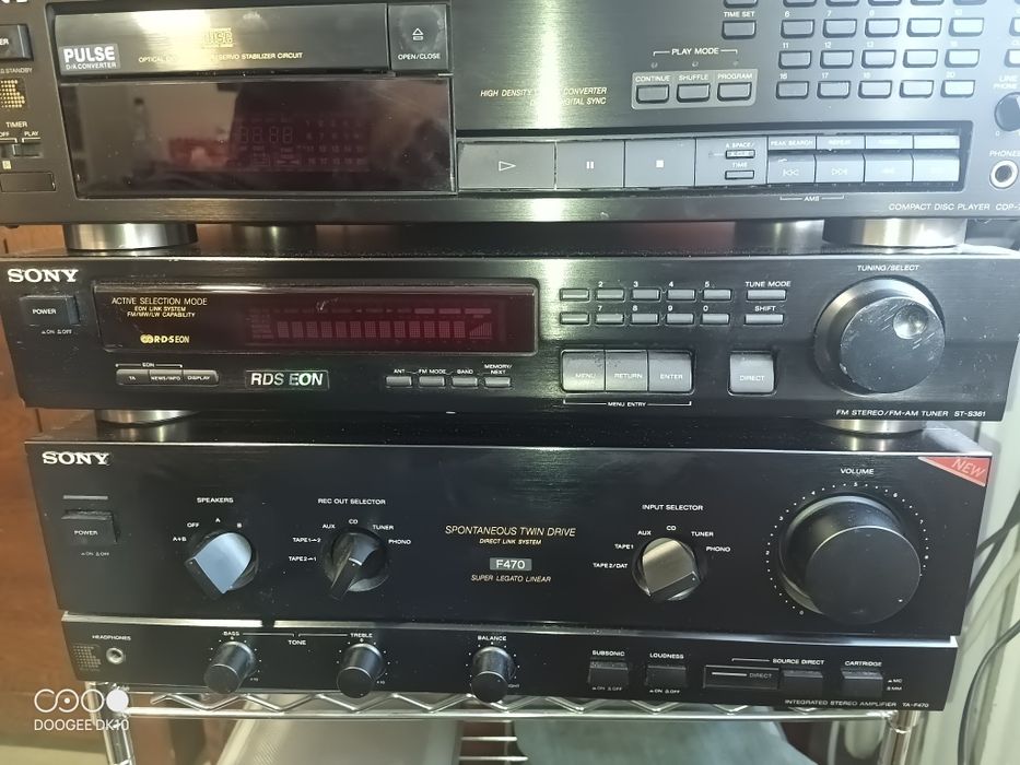 Wieża stereo Sony Wzmak TA-F470 tuner ST-S361 CD-791 DECK TC-WR570