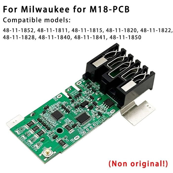 BMS PCB płytka kontroler akumulator Milwaukee M18 elektronika 18V