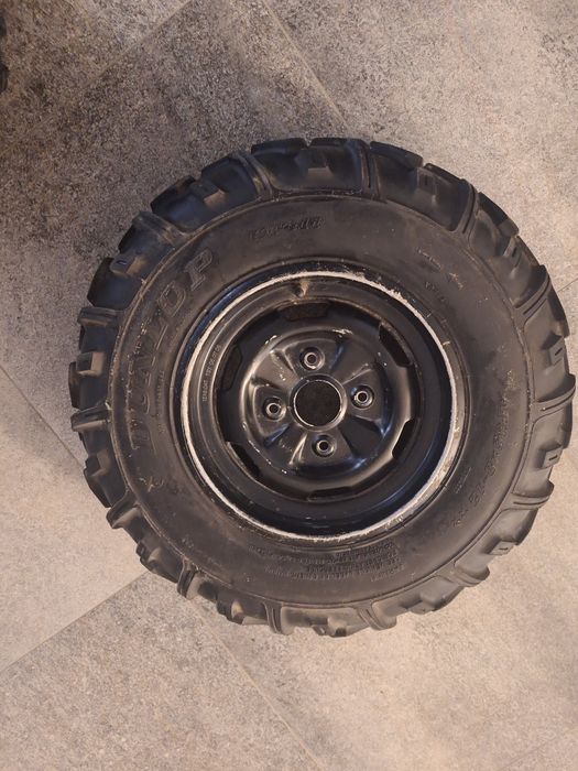 Opony i felgi Dunlop. Suzuki kingquad 700