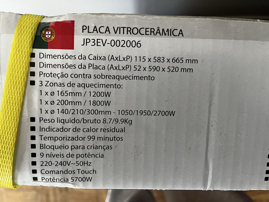 Placa electrica cozinha