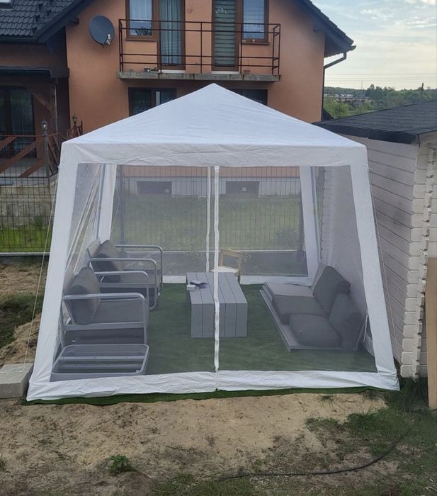 Namiot Ogrodowy Pawilon Altana Moskitiera 3x3m Zamek Taras