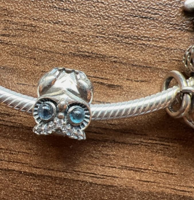 Pulseira Pandora com 8 Charms