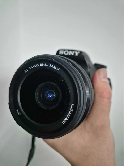 Aparat Sony Alpha SLT-A58 (Obiektyw Sony DT 18-55mm, torba, ładowarka)