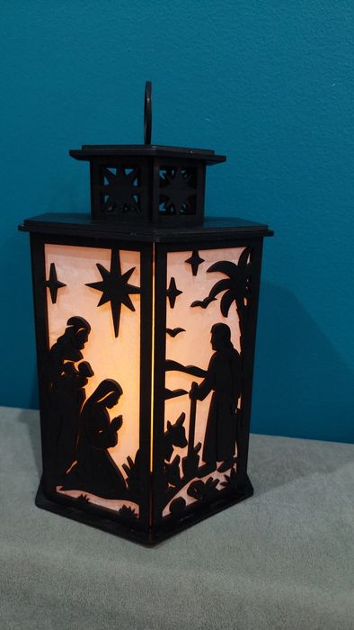 Lampion świąteczny 25x16cm