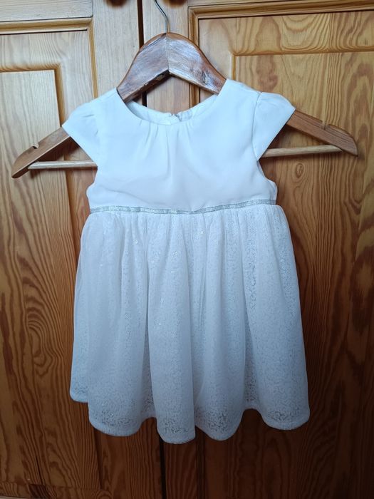 Biała sukienka do chrztu 80