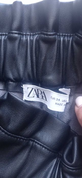 Zara spodnie imitacja skóry damskie