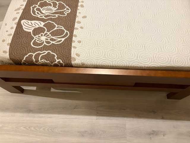 Cama Casal 150x195 + Colchão + Estrado + 2 Mesas Cabeceira