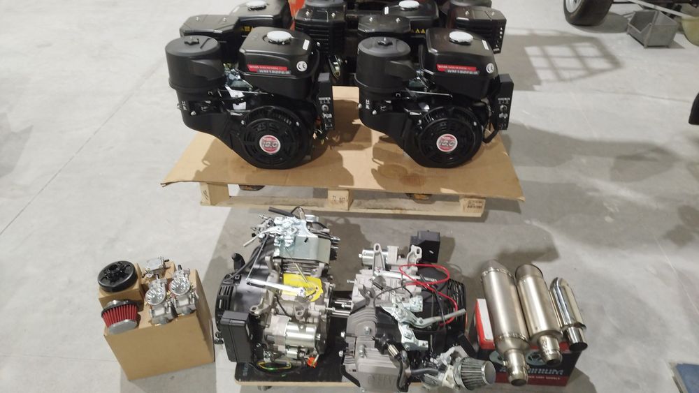 Karts e Motores  2T/4T, 212cc até 460cc, novos e usados
