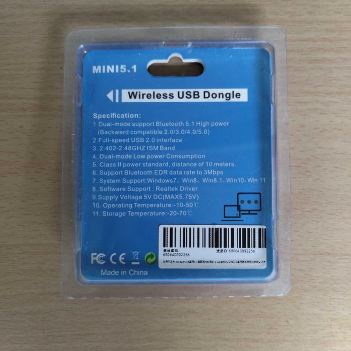 Pen Adaptador Bluetooth 5.1