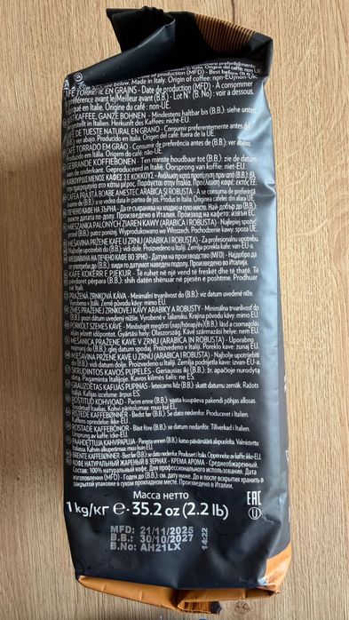 Ziarnista kawa lavazza 2 kg