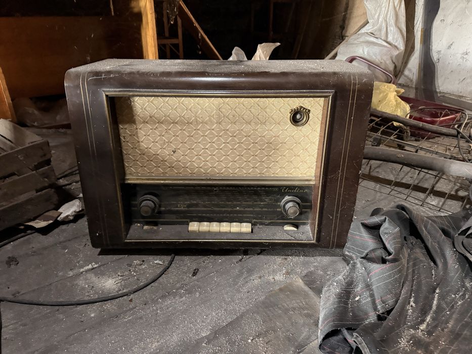 Radio lampowe EAW-Super 7695 E Undine lata 50. – SPRAWNE, świeci, unikat PRL