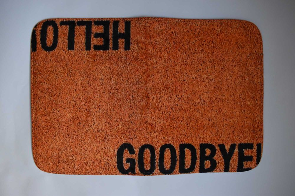 Wycieraczka Brązowa Hello Goodbye Gąbka