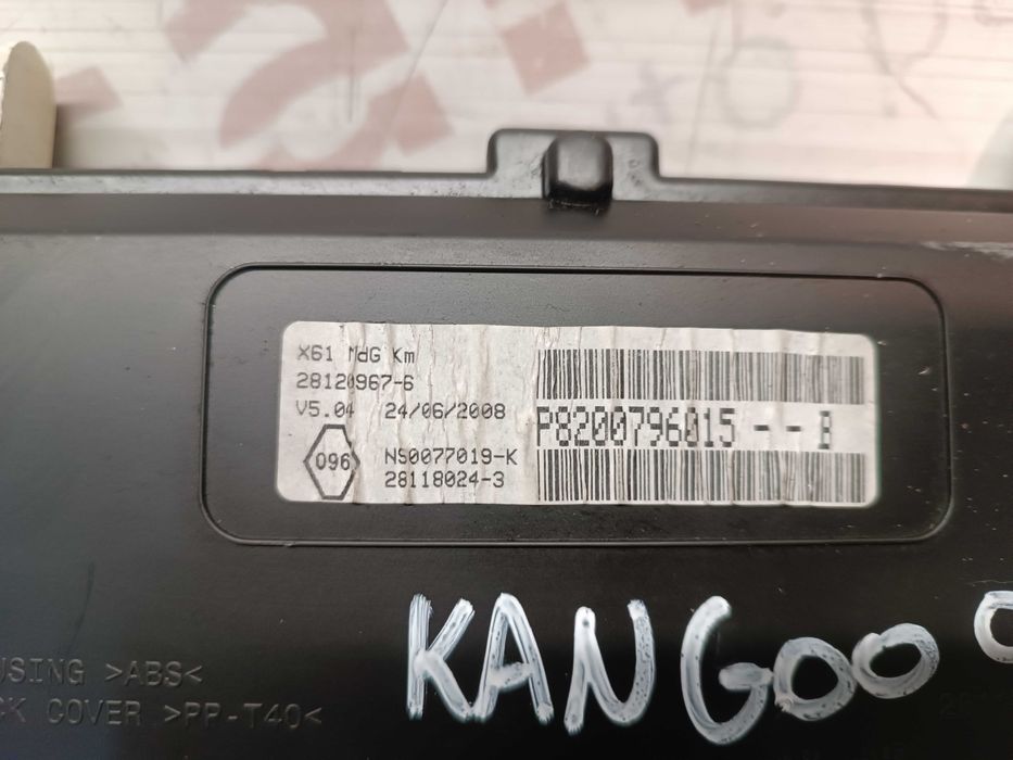 Quadrante Renault Kangoo II Fase 1 09-12 P8200796015 8200796015-B