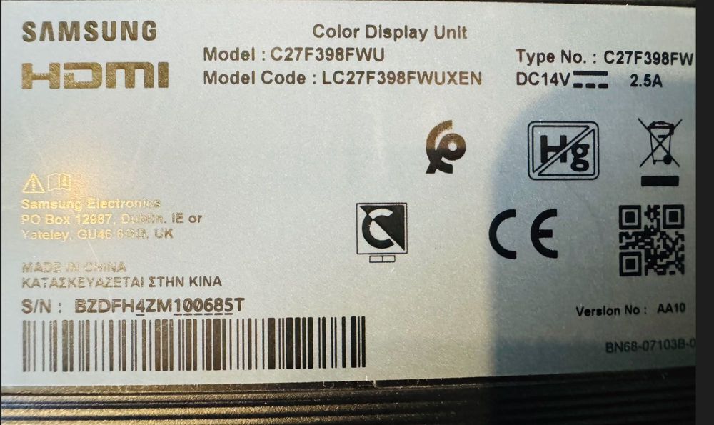 Monitor C27F398FWU Półokrągły Ekran :) Stan Jak Nowy :)