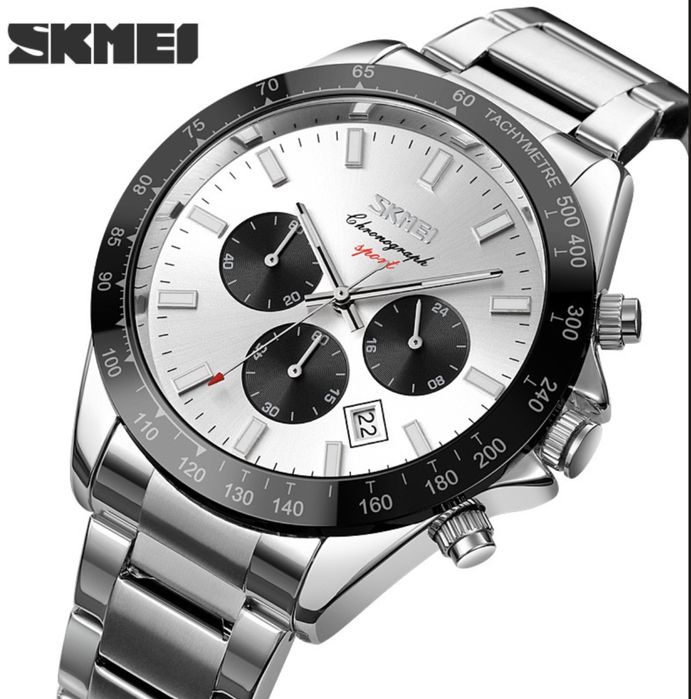 Нові чоловічі годинники SKMEI — металевий браслет