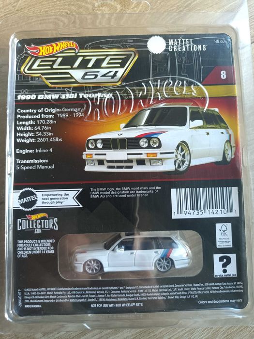 1990 BMW 318i Touring, Hot Wheels, Elite 64