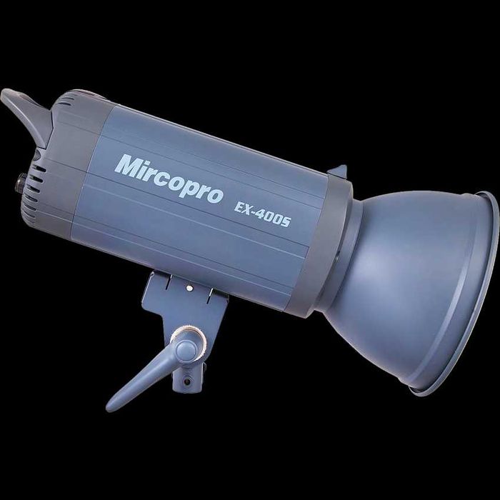 Студійний спалах MIRCOPRO EX-400S (400ДЖ) зі стійкою і 3 рефлекторами