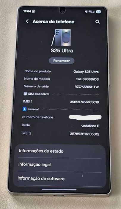 Samsung Galaxy S25 Ultra 5G Preto Titânio 512 GB