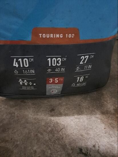 KAYAK INSUFLÁVEL FUNDO DROPSTITCH X100+ 3 LUGARES