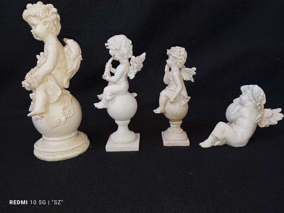 Anioły - aniołki - piękne figurki - 4 sztuki - Koln - (0,85 kg)