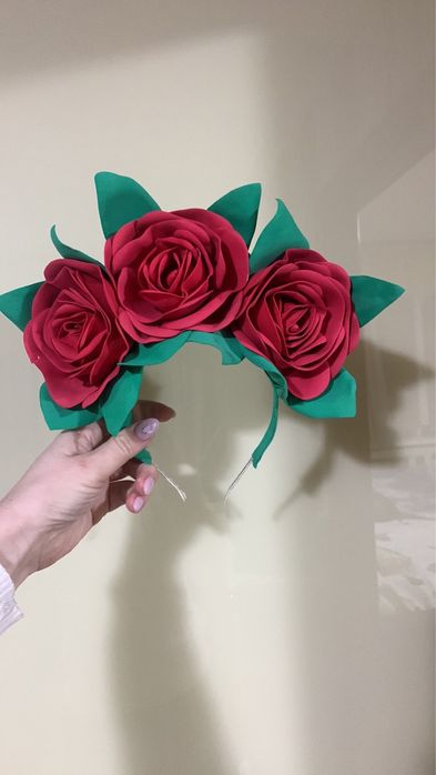 Обруч з квіткою, цветок, обідок, віночок, цветочек, мята