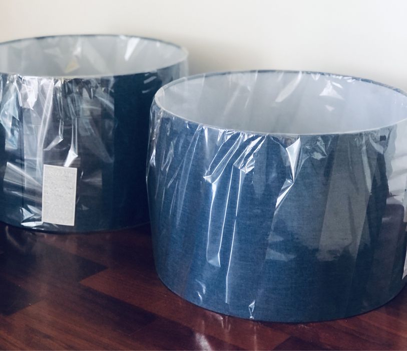 2 abatjours linho Zara Home NOVOS