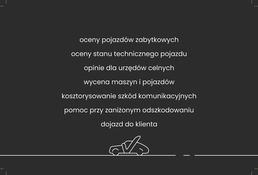 Rzeczoznawca samochodowy SCT Żółte Tablice Biała Karta Zabytkowe Akcyz