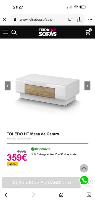 Mesa de centro toledo
