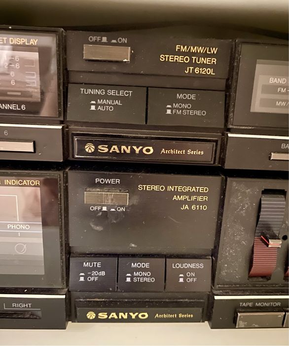 Стереосистема Sanyo JT-6120l 1980's Black: 3 800 грн