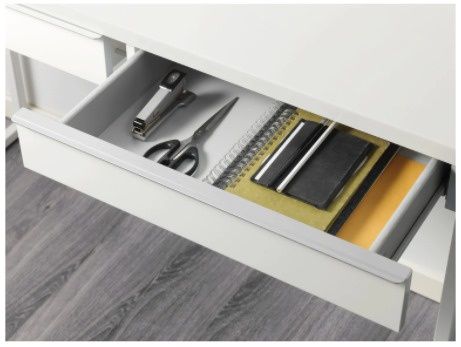Secretaria. Toucador, Besta Burs IKEA + tampo vidro NOVA