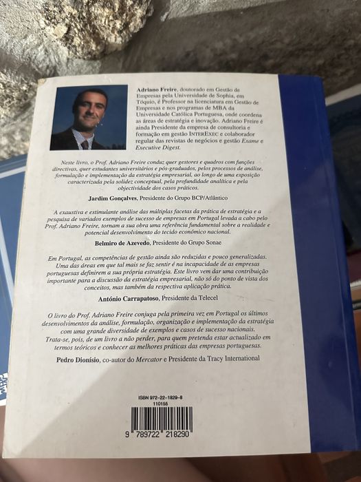 Livro Estratégia - Sucesso em Portugal de Adriano Freire