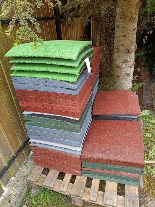 Płyty gumowe NOWE  50x25x4 cm Progi , ograniczniki.obrzeża.puzzle