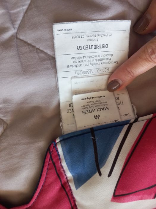 Матрац Maclaren для колясок універсальний Union Jack Princess Blue