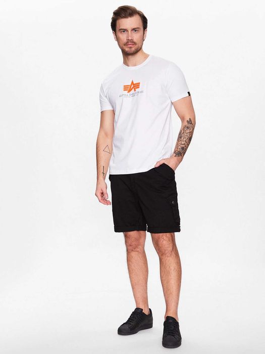 Alpha Industries T-shirt Basic Rubber (100501RB) biała