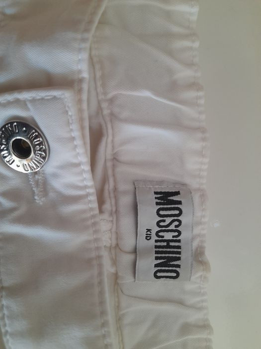 Calças brancas Moschino - menina 8 anos