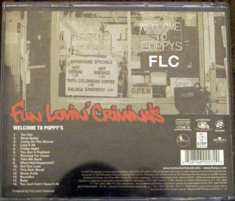 Fun Lovin' Criminals ‎– Welcome To Poppy's