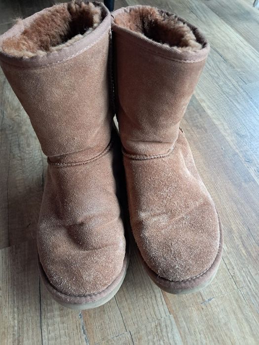 Ugg Classic short II 40 Australia uggi śniegowce skórzane brązowe zima