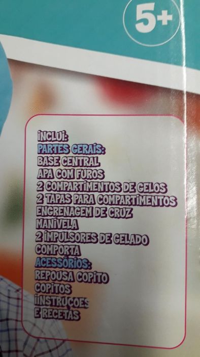 KIT com máquina para fazer gelados