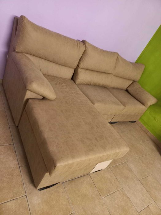 Sofás de sala cor castanha clara