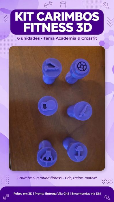 Carimbo para brigadeiros personalizados em 3D