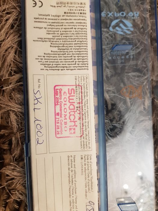 Vendo swatch expo 98
