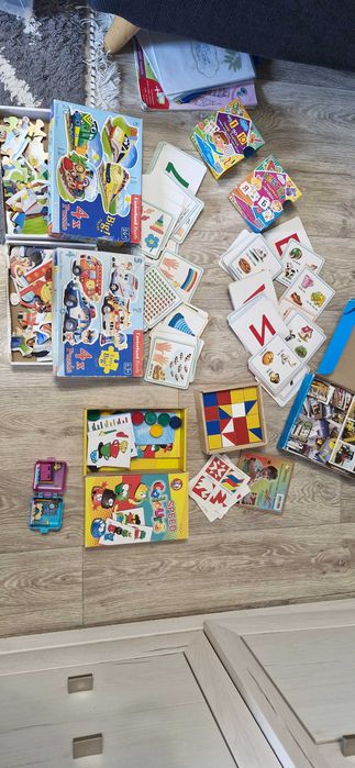 Разом! Абетка карточки, цифри, лічба, пазли транспорт, кубіки, кольори