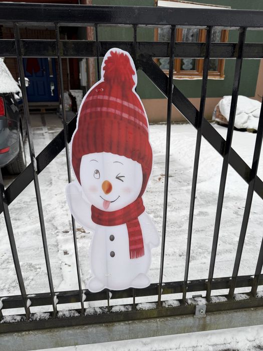 Figurki ozdoby świąteczne bałwanek bałwan 80cm - 2szt