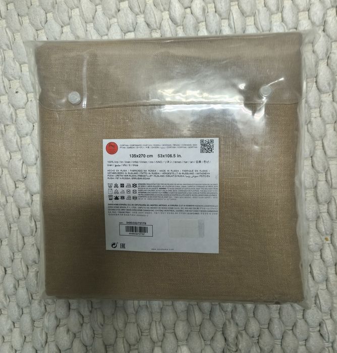 Cortina 100%linho Zara home