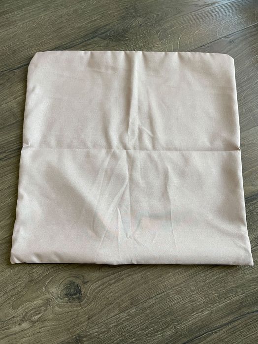 Poszewka na poduszkę 40x40 z zamkiem czarno/cappucino
