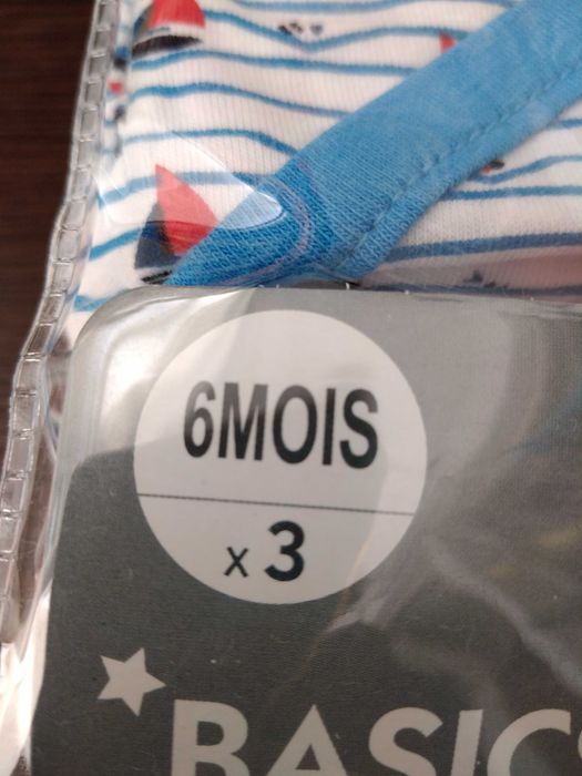 3 body novos para bebé 6 m