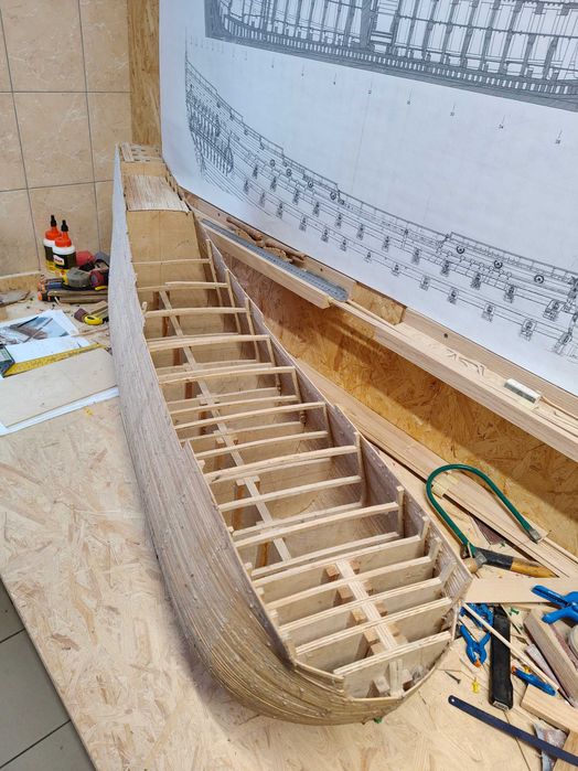 Model żaglowca Vasa do ukończenia