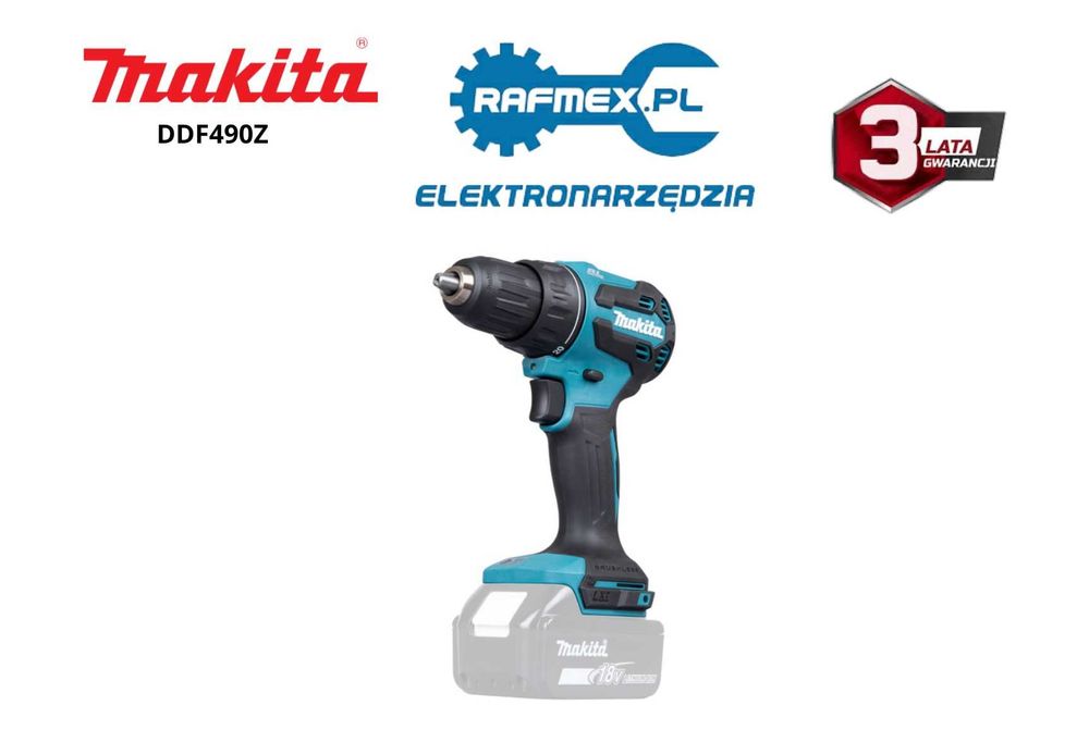 Wiertarko Wkrętarka Makita DDF490Z LXT 18V 3 Lata Gwarancji