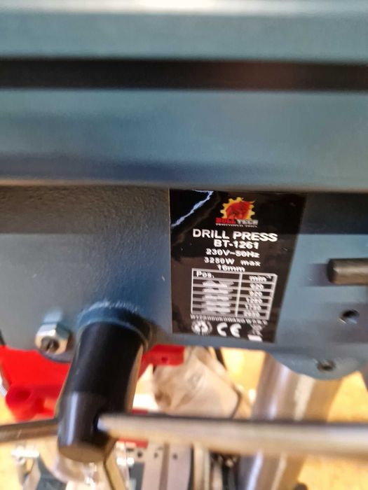 WIERTARKA stołowa słupowa KOLUMNOWA 3250W Bull tech