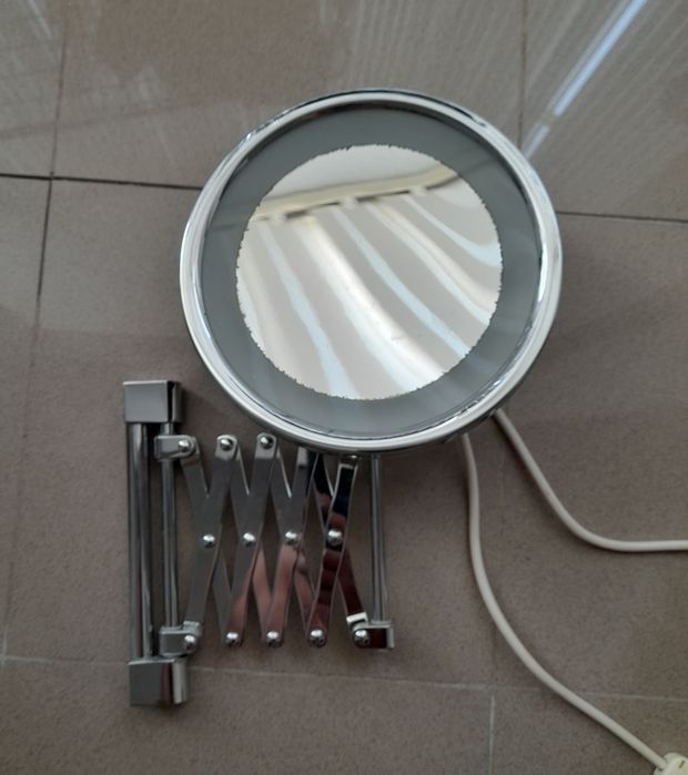 Espelho parede de aumentar com luz